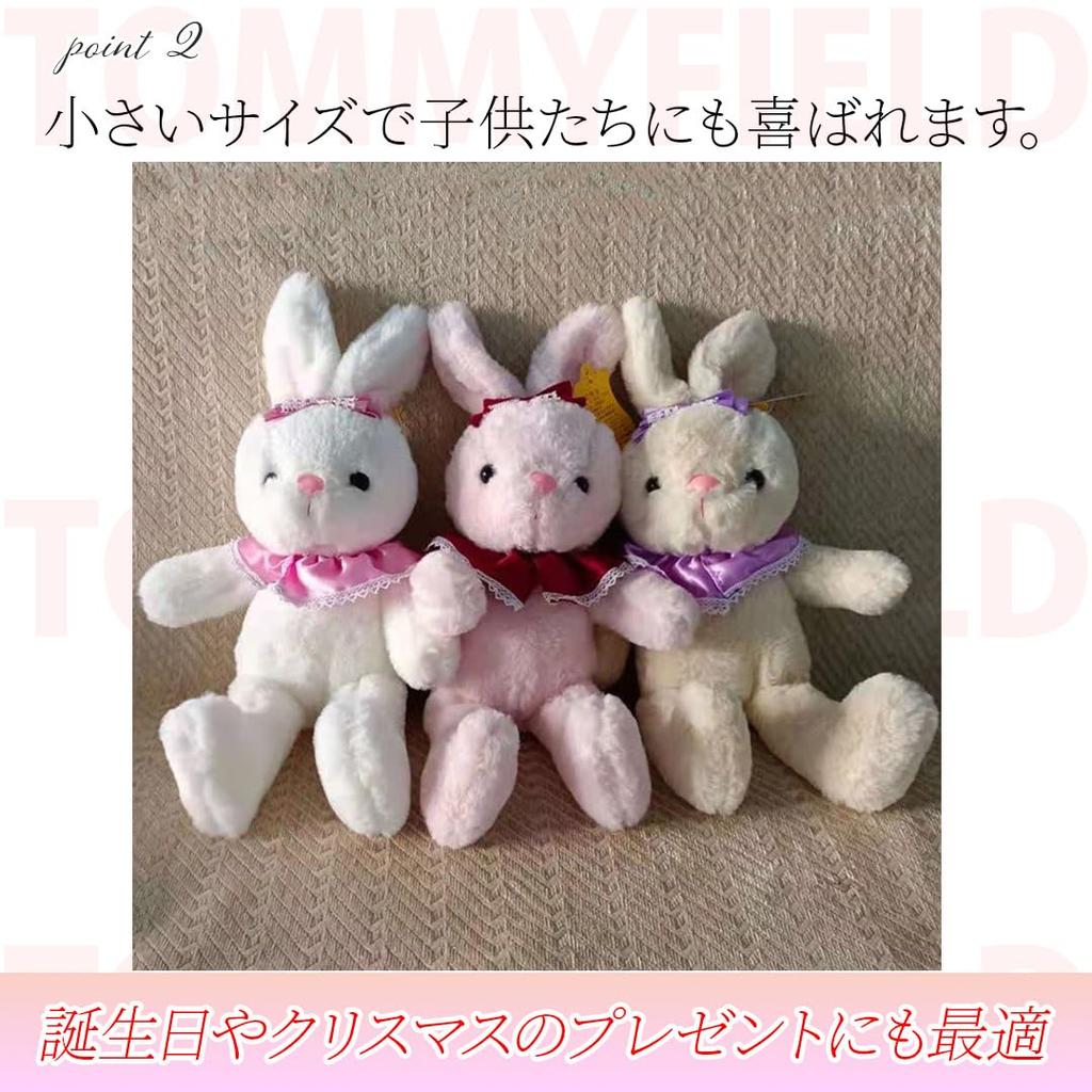 TOMMYFIELD Rabbit Plush Wedding Soft Present Toy, Gift, Doll, (White Rabbit) [Used]