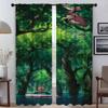 Kitchen Curtains for Camera Beauty Scenery Elegant Room Curtains 2 Pieces Halloween Decoration Living Room Curtain Partition