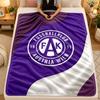 Flannel BlanketAustria Wien FC Warm Soft Throw Blanket for Indoor Sofa Bed Living Room Use