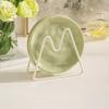 Cream Luxury Plate Bone Dish Household Food Grade Ceramic Snack Cake Dining Table Storage Decoration Ins