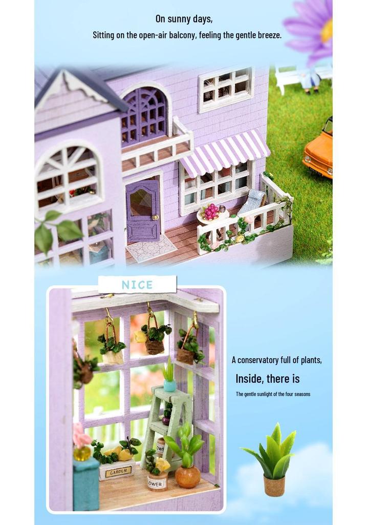 Handmade Mini Manor DIY Kit: Creative Fun House Toy for Kids
