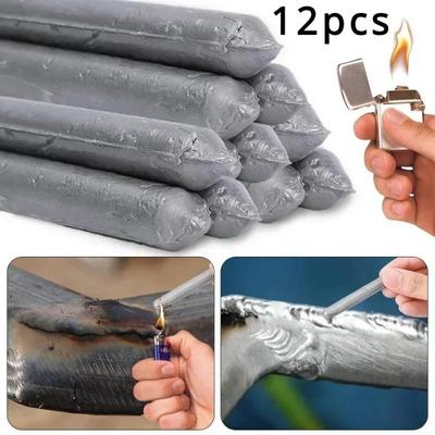 12pcs Universal Welding Rods, Household Repair Rods, Copper and Aluminium Cored Welding Rods with Low Melting Point and Good Flowability