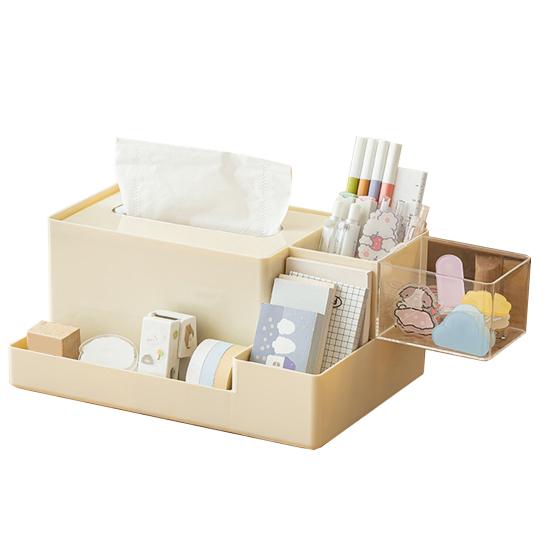 Multifunkční krabička na kapesníky Velká kapacita Protiskluzový design Obdélníkový držák na kapesníky Dávkovač Úložný box Mobilní telefon