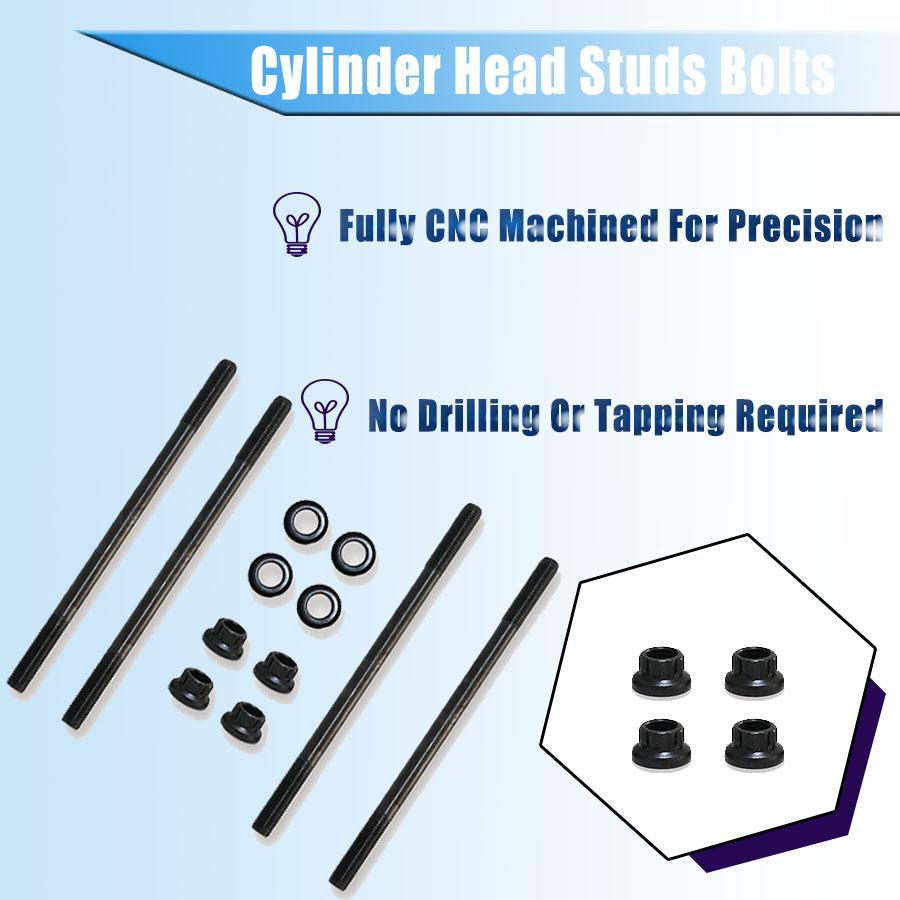 Stronger Heavy Duty Cylinder Head Studs Bolts for Yamaha YFZ450 YFZ 450