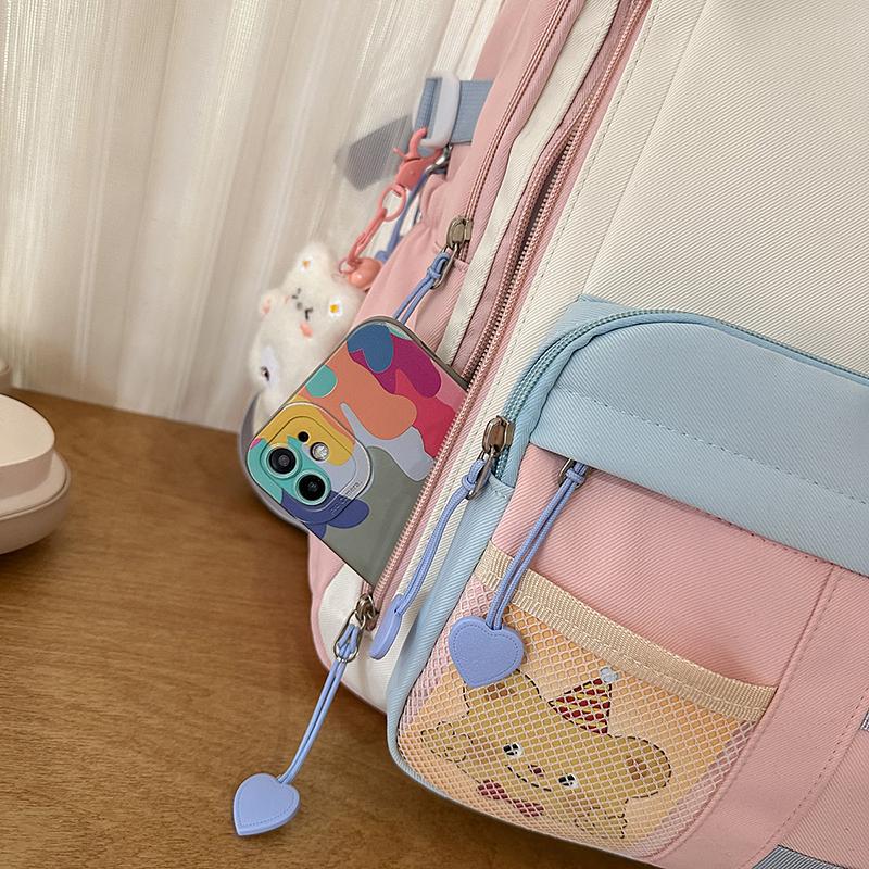 Sac à dos pour femmes léger cartable d'étudiant de lycée