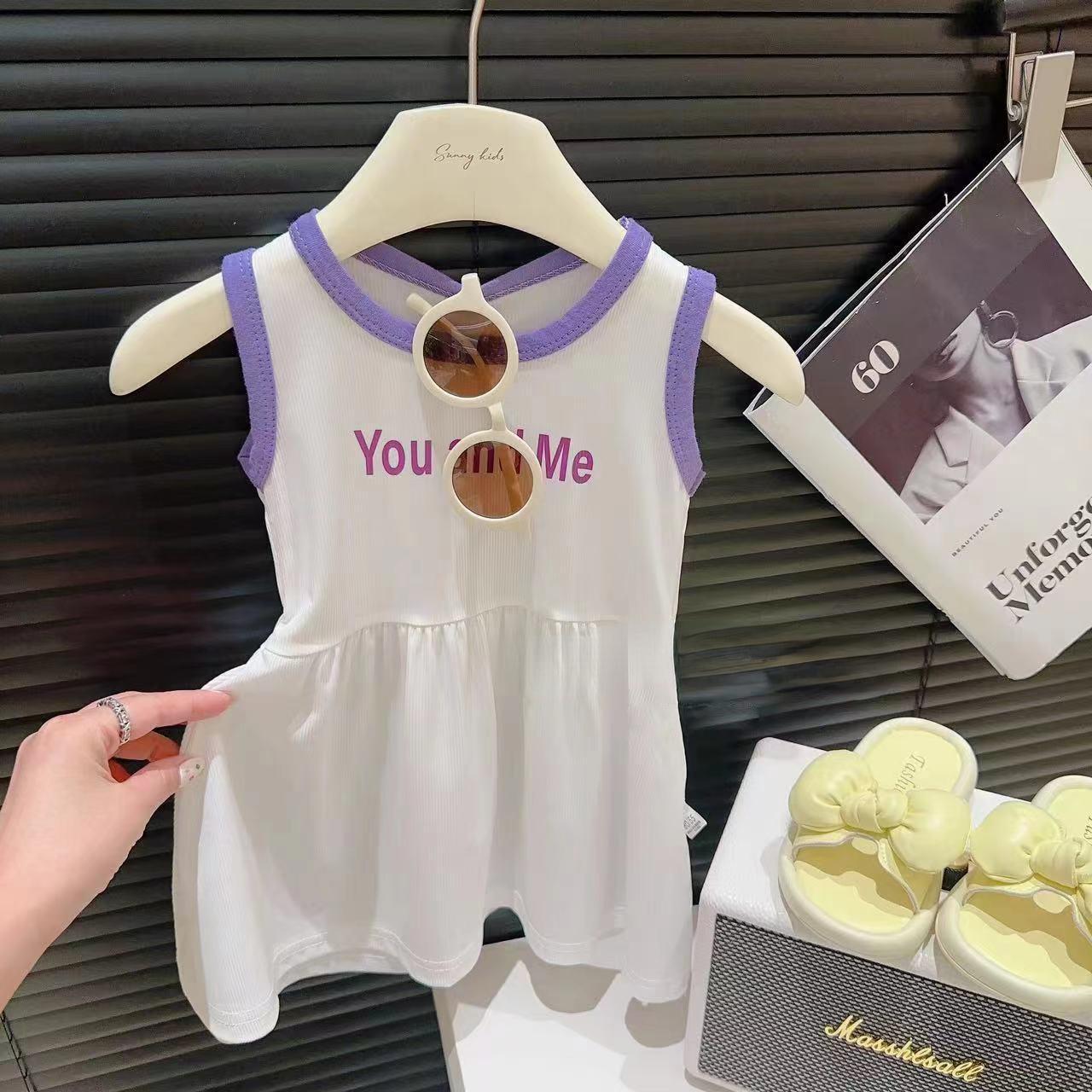 Детское платье-майка. Летнее повседневное платье для девочек. 80cm