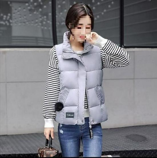 Ärmellose Daunen-Baumwollweste für Damen - 2024 Modetrend für Herbst und Winter