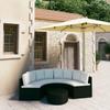 Day and Night - Day and Night 5-piece Garden Sofa Set and Black Synthetic Rattan Cushions