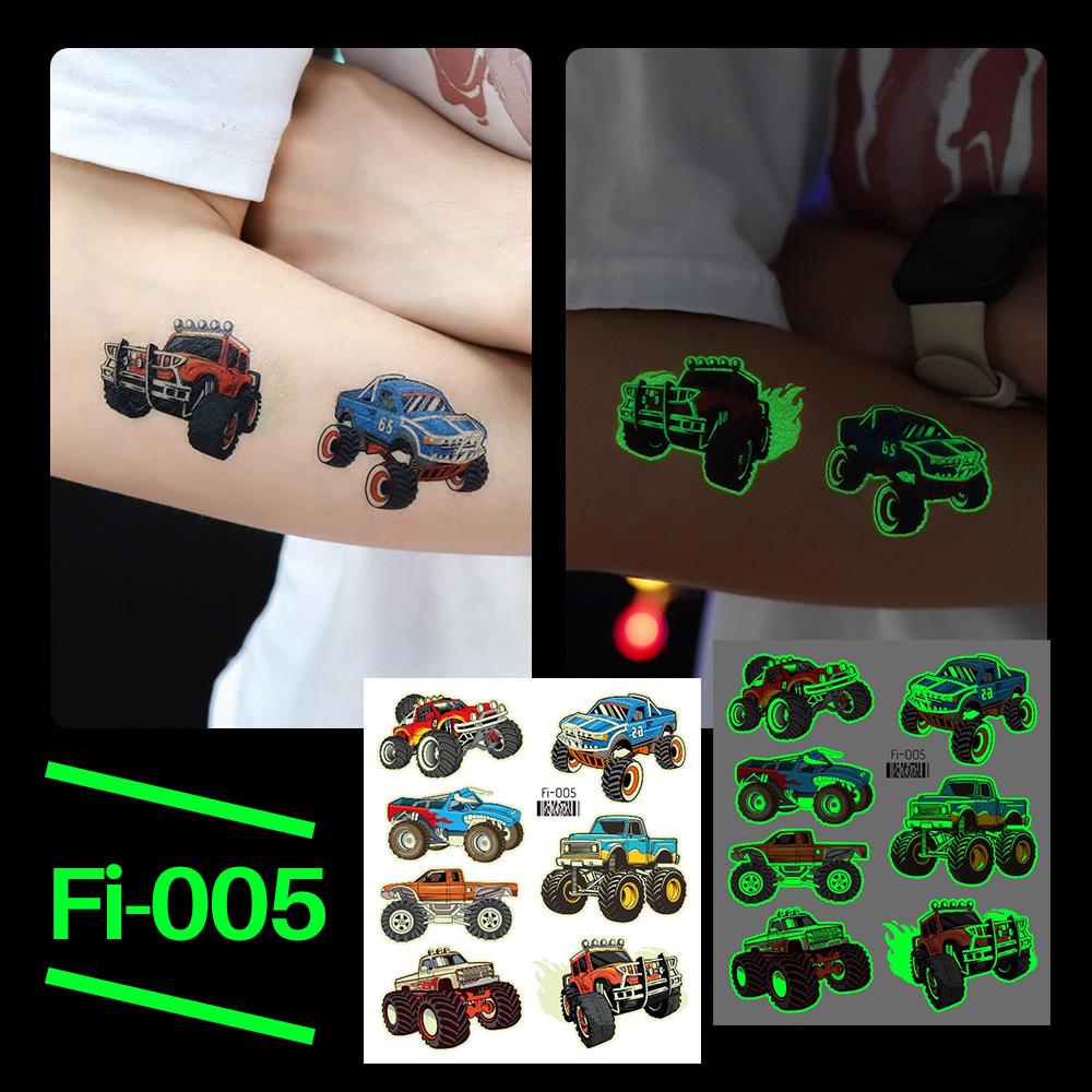 Ricaron 2025 Waterproof Luminous Racing Motorcycle & Car Tattoo Stickers