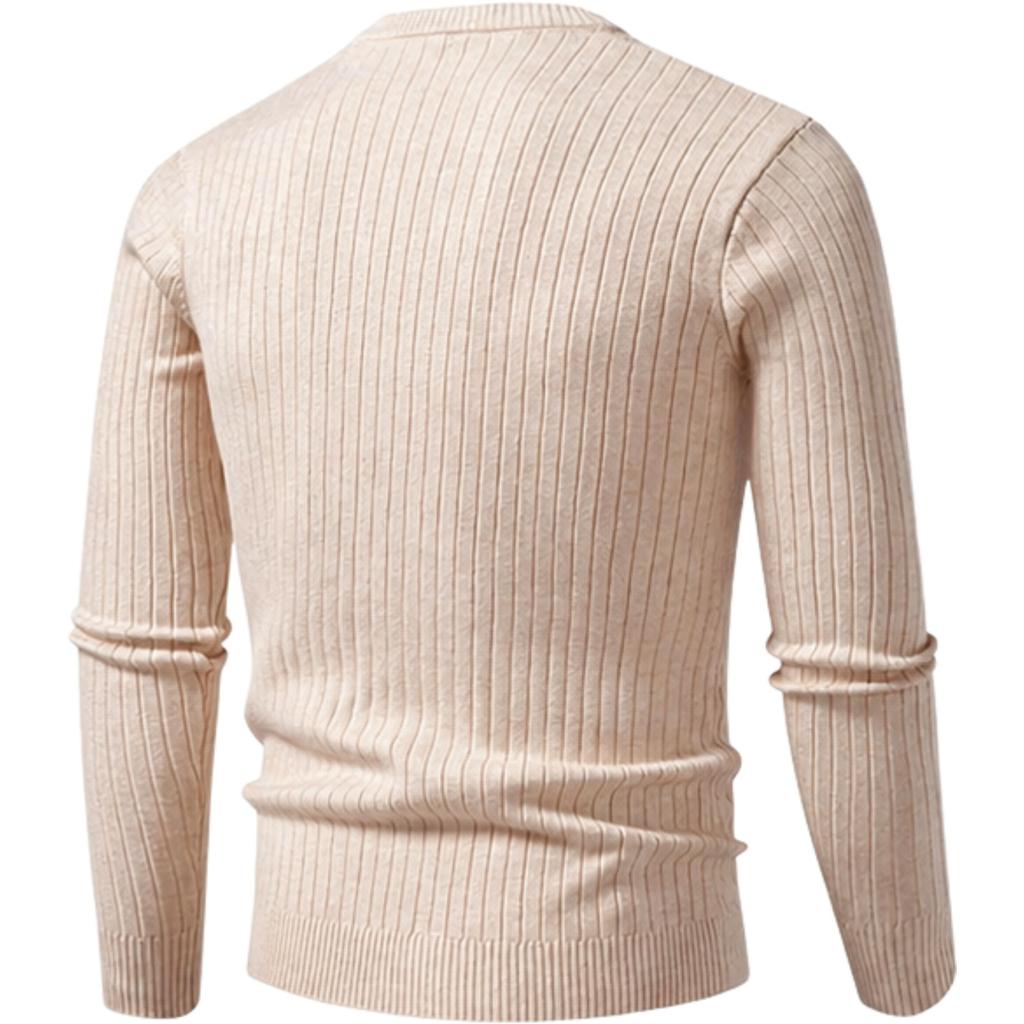 Men's Slim Fit Neck Knit Sweater Long Sleeve Casual Pullover Top