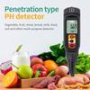 Digital Food PH Meter PH Temp Acidity Tester Dough Soil PH Detector 0.00~14.00 for Meat Cheese Bread Fruit Water Analyzer Meter