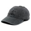 Ck Cap Hat Logo Monogram Cotton MONOLOGO EMBROIDERY DENIM BASEBALL CAP Dark Grey Denim 4G5007G 021 [Calvin Klein] [Item]