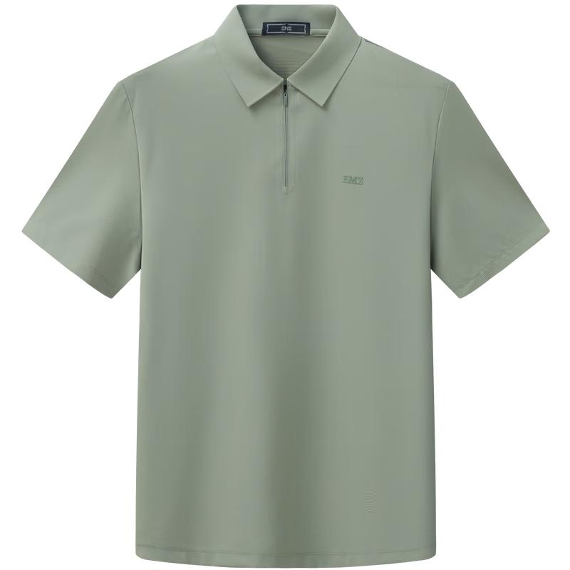 EMZ Erdos Men s Cool Quick-Dry Waffle Knit Short Sleeve Polo Shirt 3XL