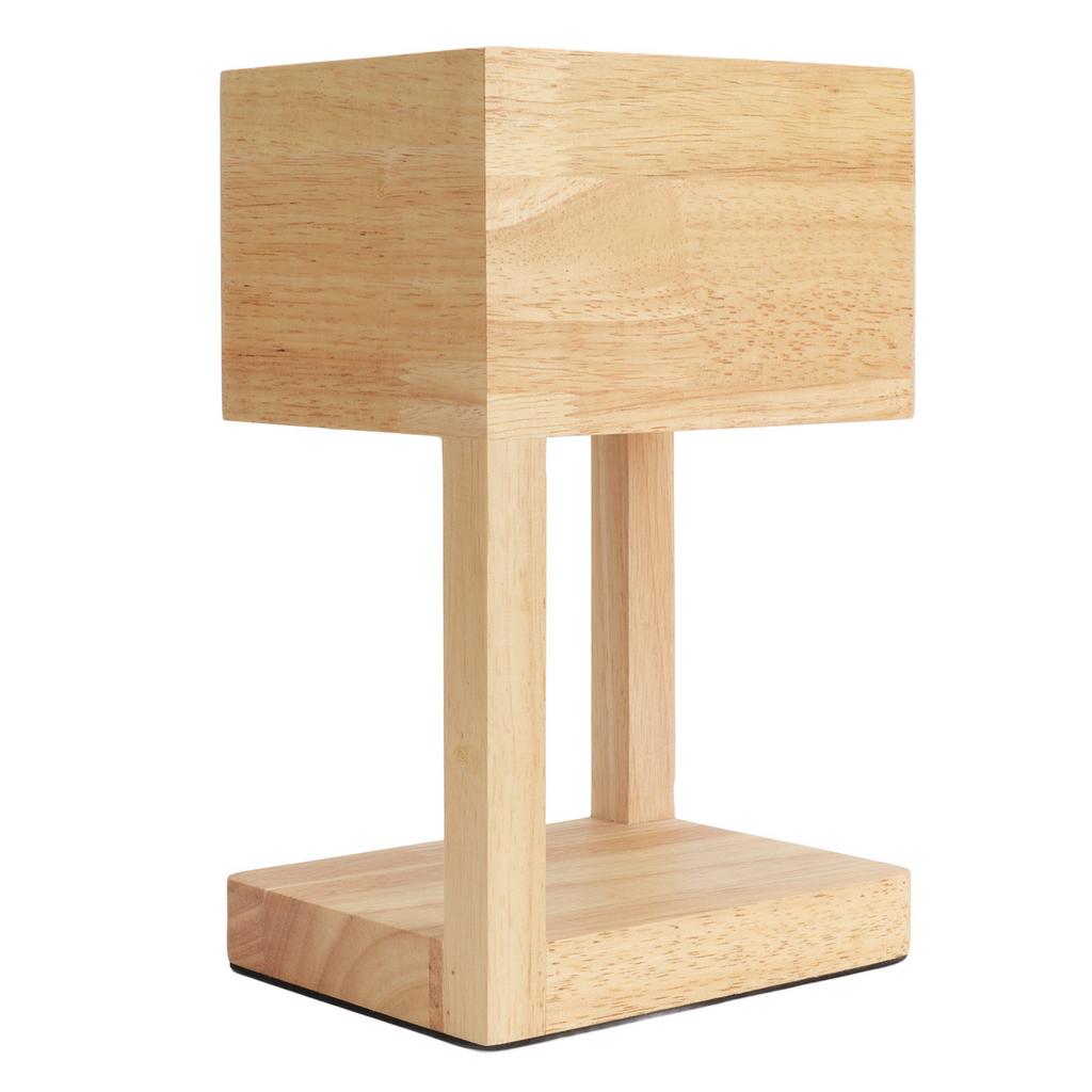 Lampe Chauffe-Bougie Parfumée Fonte de Cire Parfumée Dimmable Lanterne Chauffe-Bougie en Bois pour Chambre