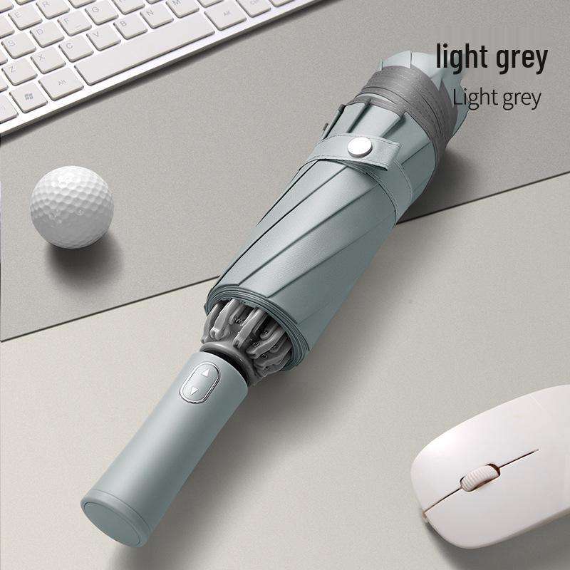 Automatic Reverse Anti-Rebound Umbrella with Reflective Strip, Sun and Rain Protection, Windproof 10-Rib Design