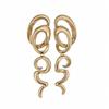 Silver Needle High-End Geometric Metal Stud Earrings for Women - Unique and Stylish Design