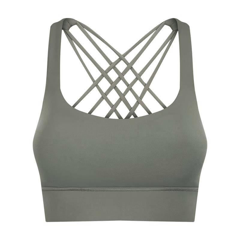 Breathable Cross-Back Sports Yoga Bra