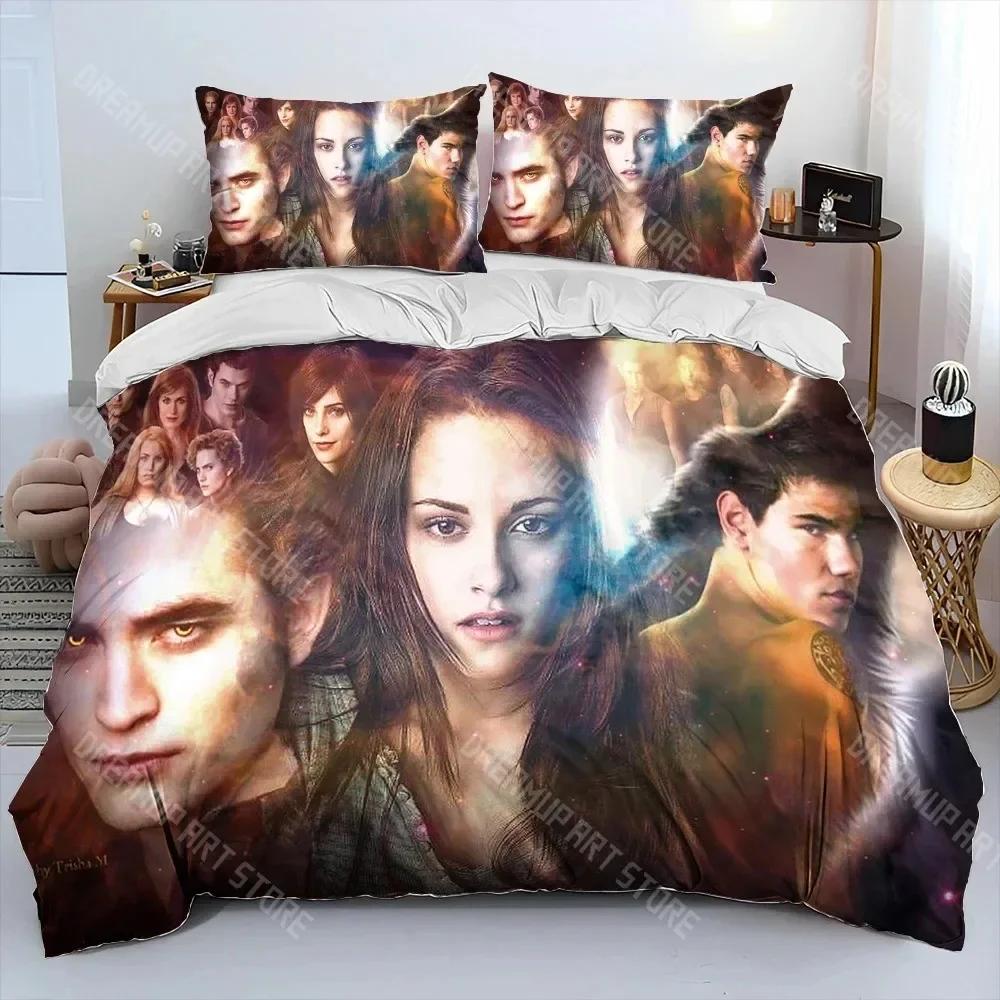 3D Print The Twilight Saga HD Printed Comforter Bedding Set,Duvet Cover Bed Set Quilt Cover Pillowcase,king Queen Size Bedding