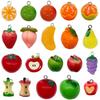 3D Fruit Resin Simulation Ornaments: Lemon, Grape, Strawberry, Apple Accessories for DIY Pendant Necklace