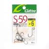 [Owner] S-59 Single Hook 6, Size 6, Silver, 6 Count