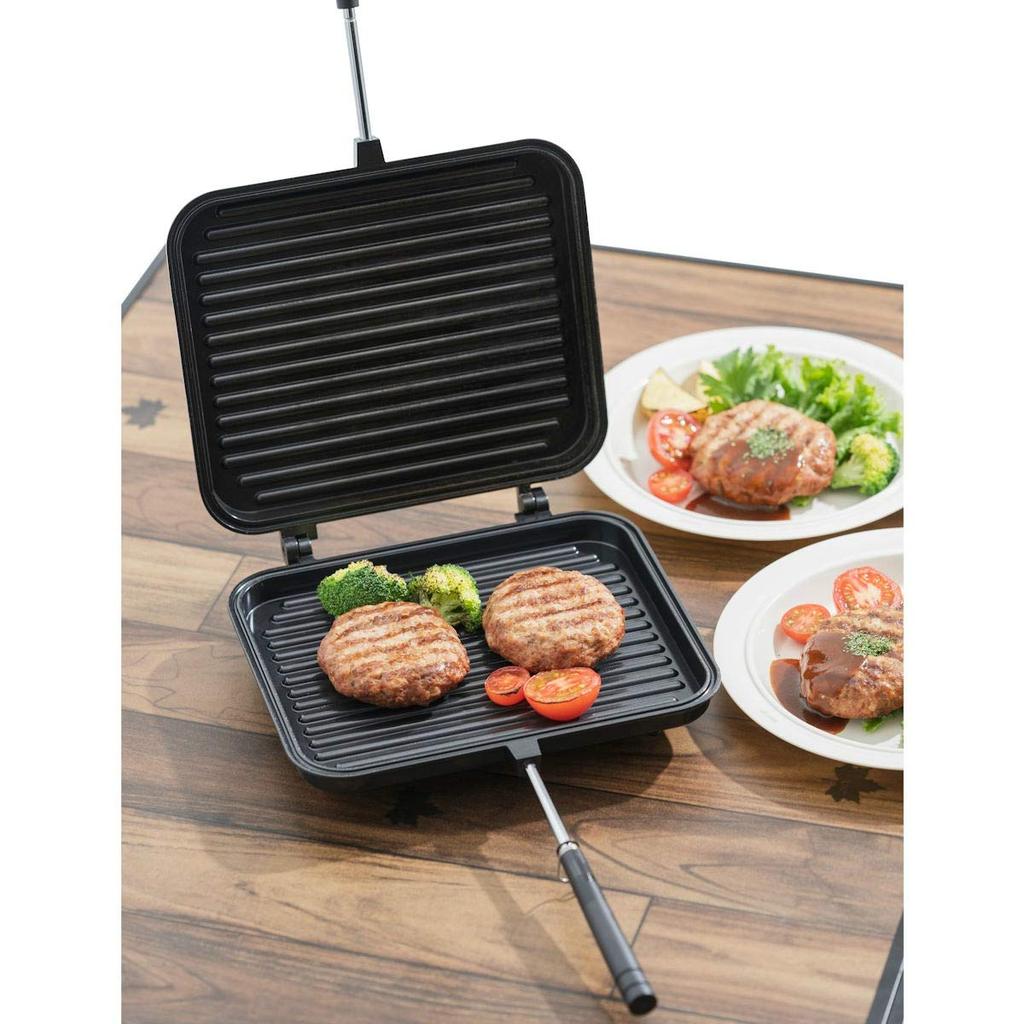 LOGOS Grill-Sandwichpfanne 81062246 Schwarz (ca.) Breite 23 x Tiefe 41 x Höhe 4,5 cm