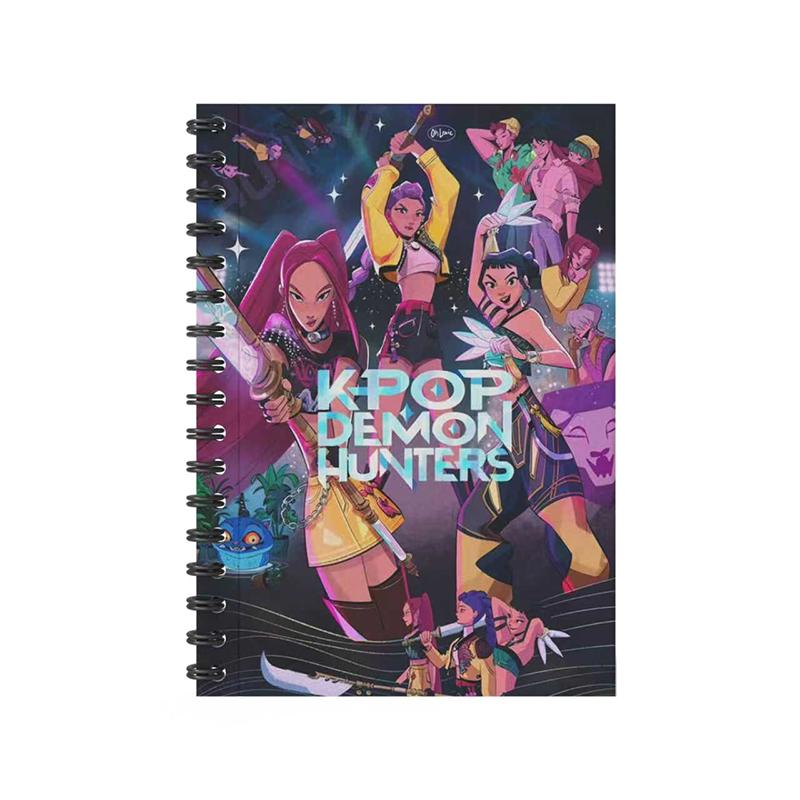 Kpop Cacciatori di Demoni Anime Kawaii Quaderno A6 Studente Diario Personale Libro dei Messaggi Diario per Bambini Libro da Pittura