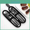 Cutlery Stainless 4piece Steel Set Retro Tableware Fork Spoon Chopsticks Knife With Storage Bag Mirror Polished Dishwasher Safe Cutlery Set
