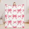 Personalized Blanket For Boys Girls - 4 Sizes And 30 Plus Colors Custom Bow Blanket Gifts for Relatives And Friends