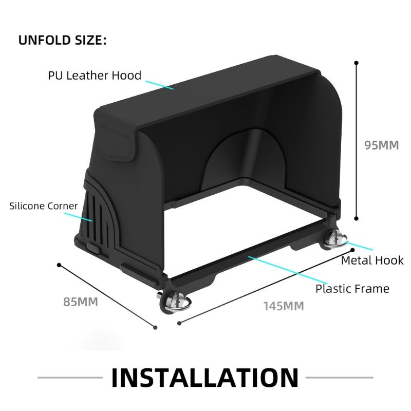 Silicone Sun Hood Sun Block for Air 3 RC2 Remote Control Protector Anti Glare Sunshade