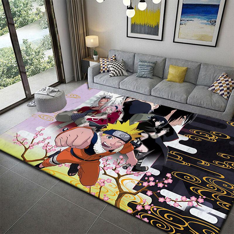 Naruto NonSlip Carpet Rug for Living Room Bedroom Home Sofa Decoration,Kids play Non-slip Floor Mat