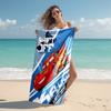 1pc Cars Movie Characters Beach Towel, Highly Absorbent, Soft Comfortable, Yoga, Swimming, Fitness, Camping, Beach Activities. B73009