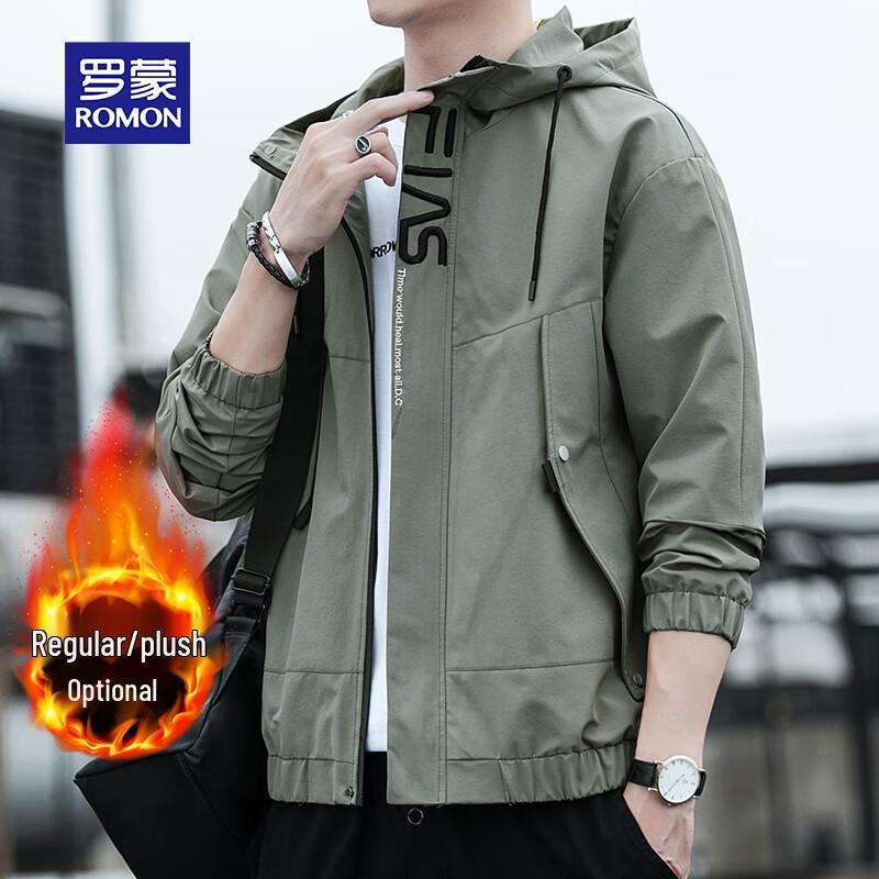 Romon Men's Autumn/Winter Plus Size Outdoor Windproof Jacket