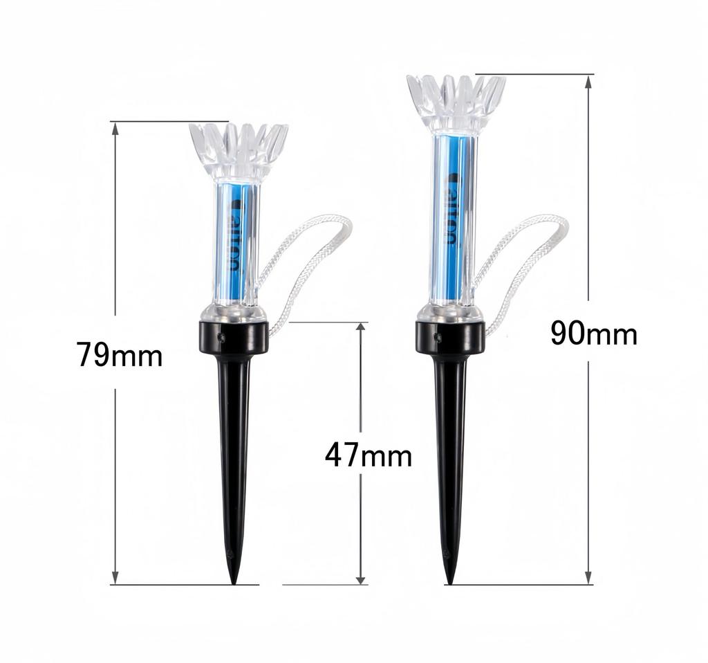 Golf Magnetischer Langer Golf-Tee Verhindert Golfzubehör "TSUCIA" Tees, 90mm, 5er-Pack, Tees, Tees, Halter, Verlust,