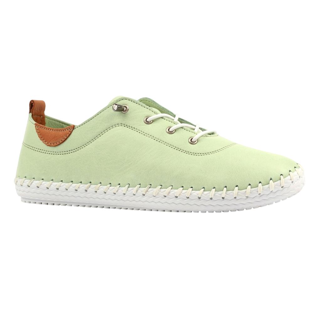 Lunar Womens/Ladies St Ives Animal Print Leather Soft Plimsolls