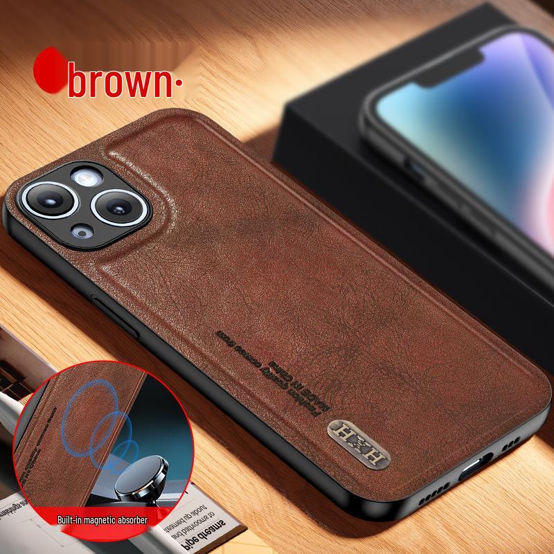 Compatible Antique Matte Leather Case for Huawei X8C, Y72, Honor 90, X9C, X6B, 200 Lite