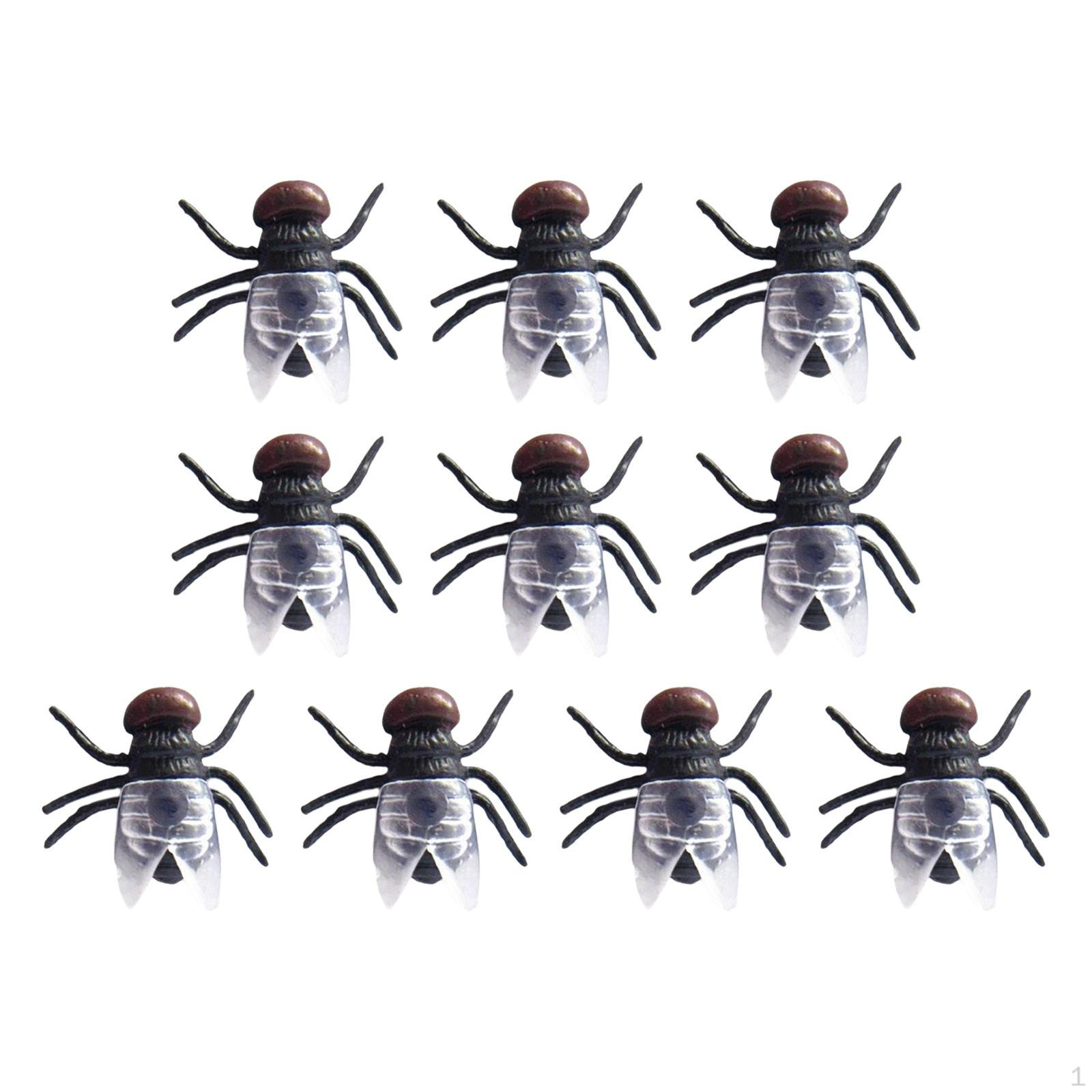 Fly Toy Set for Halloween Fun Black