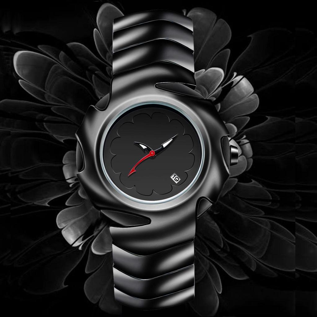 Pre-owned Irregular Blade Retro Men's Watch: High-End Niche Fashion Design