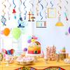 LINGTEER Science Hanging Swirls Streamers Chemistry Laboratory Erlenmeyer Flask Prop Sign Party Decorations