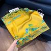 New silk scarf women's fashion versatile high-end small square scarf Korean version neck protection scarf spring and autumn retro scarf binding bag