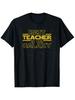 Bestes Lehrerkraft im Universum Grafik T-Shirt Herren Lässig Baumwolle T-Shirt Geschenk