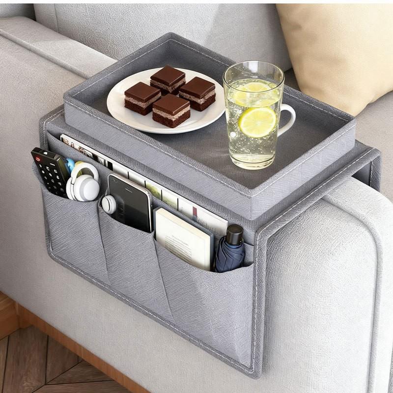 1Pc Felt Bedside Storage Organizer Anti-Slip Bedside Bag Bed Sofa Side Pouch Hanging Couch Storage Bed Holder Pockets For Sofa