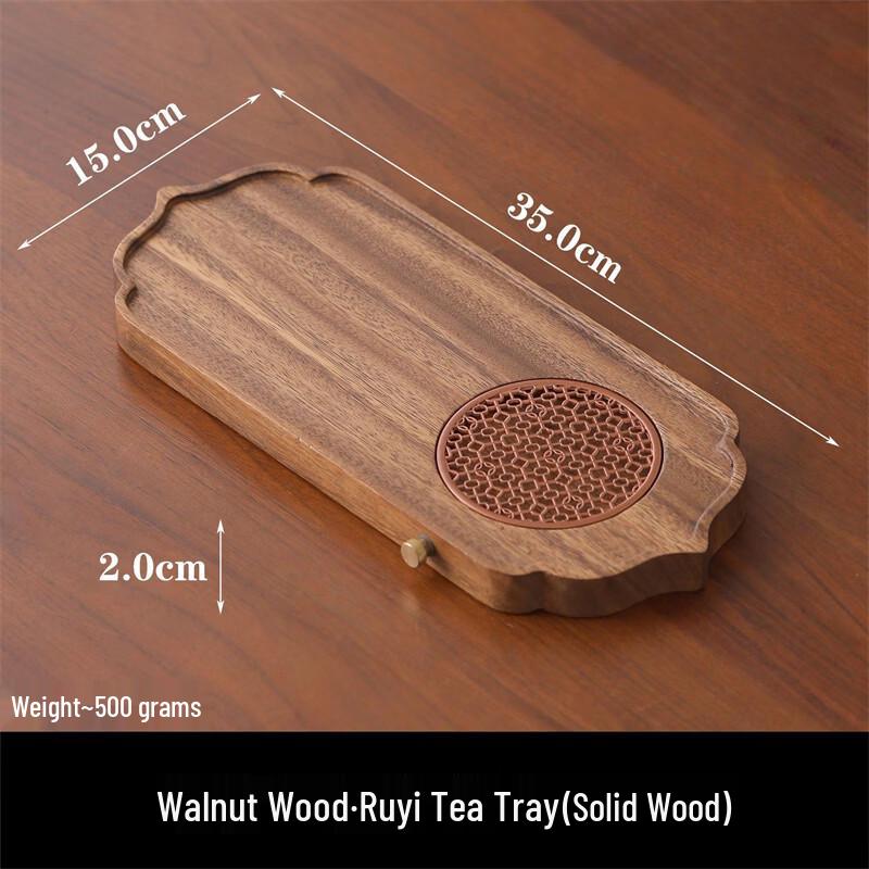 Walnut Wood Rectangular Tea Tray