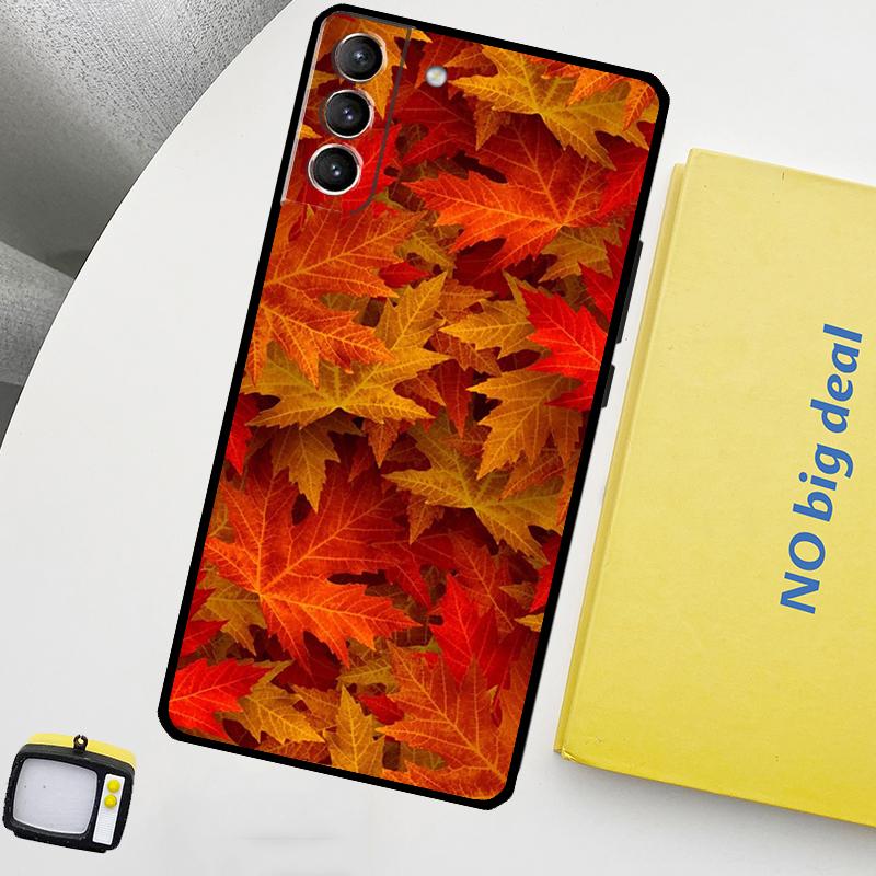 

Autumn Leaves Phone Case For Samsung Galaxy S26 S24 Ultra S20 S21 S22 S23 Plus S10 S24 FE S25 Ultra Cover Galaxy S26Ultra