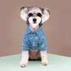 Saisonales Trend-Denim-Hemd für kleine bis mittelgroße Hunde und Welpen