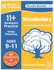 The 11 + Vocabulary Practice : Verbal Reasoning: Ages 9 - 11 Years Book