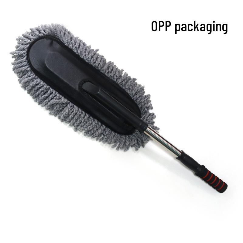 Retractable Rotating Car Wash & Wax Brush - Large Detachable Duster