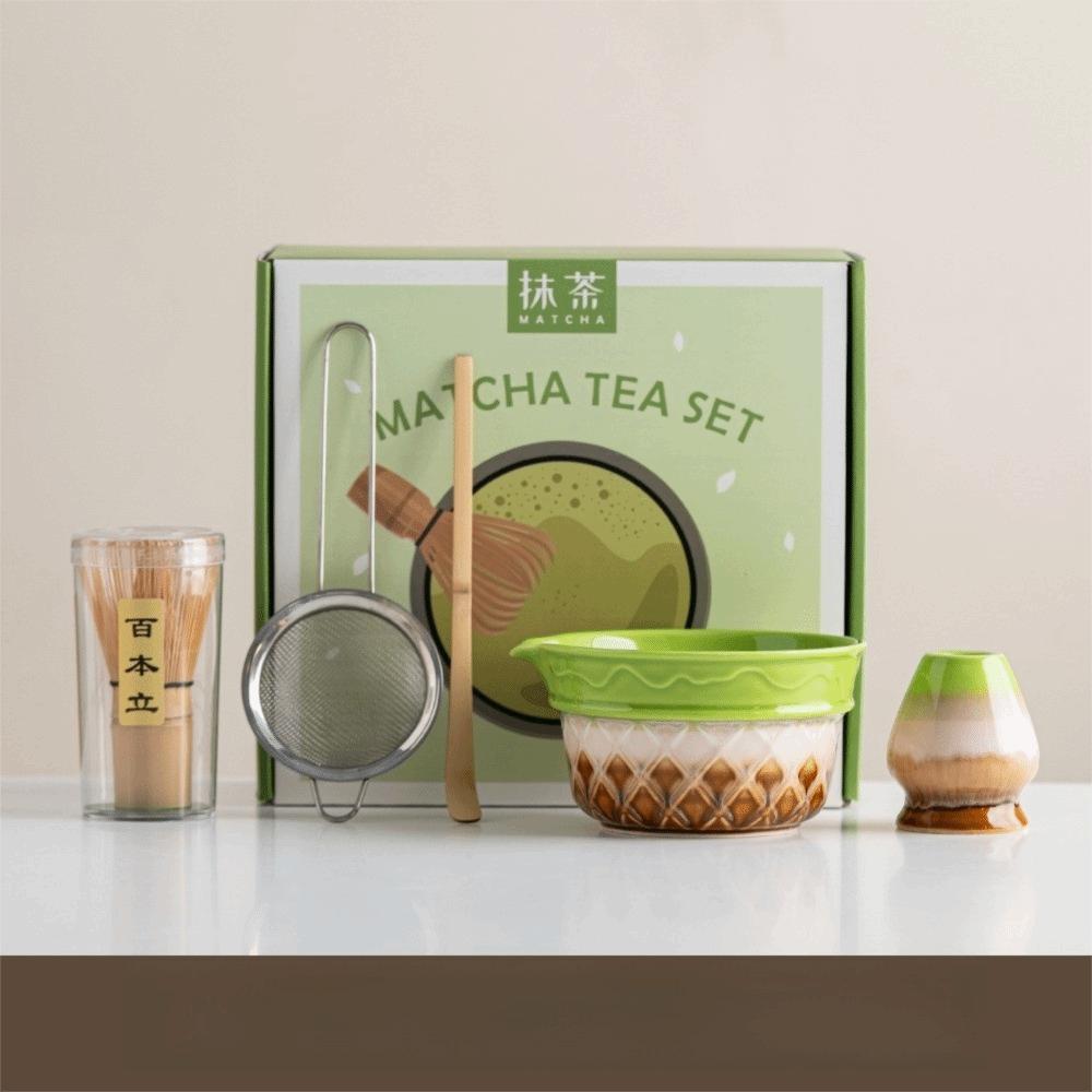 2/5/8PCS Gradient Color Matcha Bowl Ice Cream Matcha Making Kit New Japanese Tea Set Tea Lovers