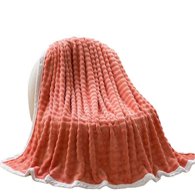 All-season Bedroom Throw Blanket Flannel Blanket Imitation Fur Tuscan Rabbit Velvet Blanket Multifunctional Office Nap Blanket
