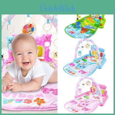 Newborn Fitness Rack And Interactive Pedal Piano Toy With Lights Music And