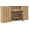 VidaXL Reception Desk Artisan Oak 200x50x103.5cm Engineered Wood, Reception Counter, Salon Reception, Counter 3324186